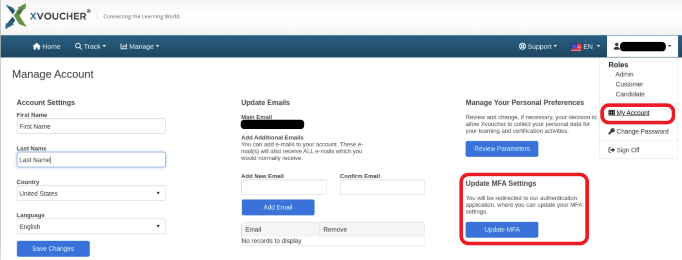 Multi factor authentication mfa xvoucher help desk
